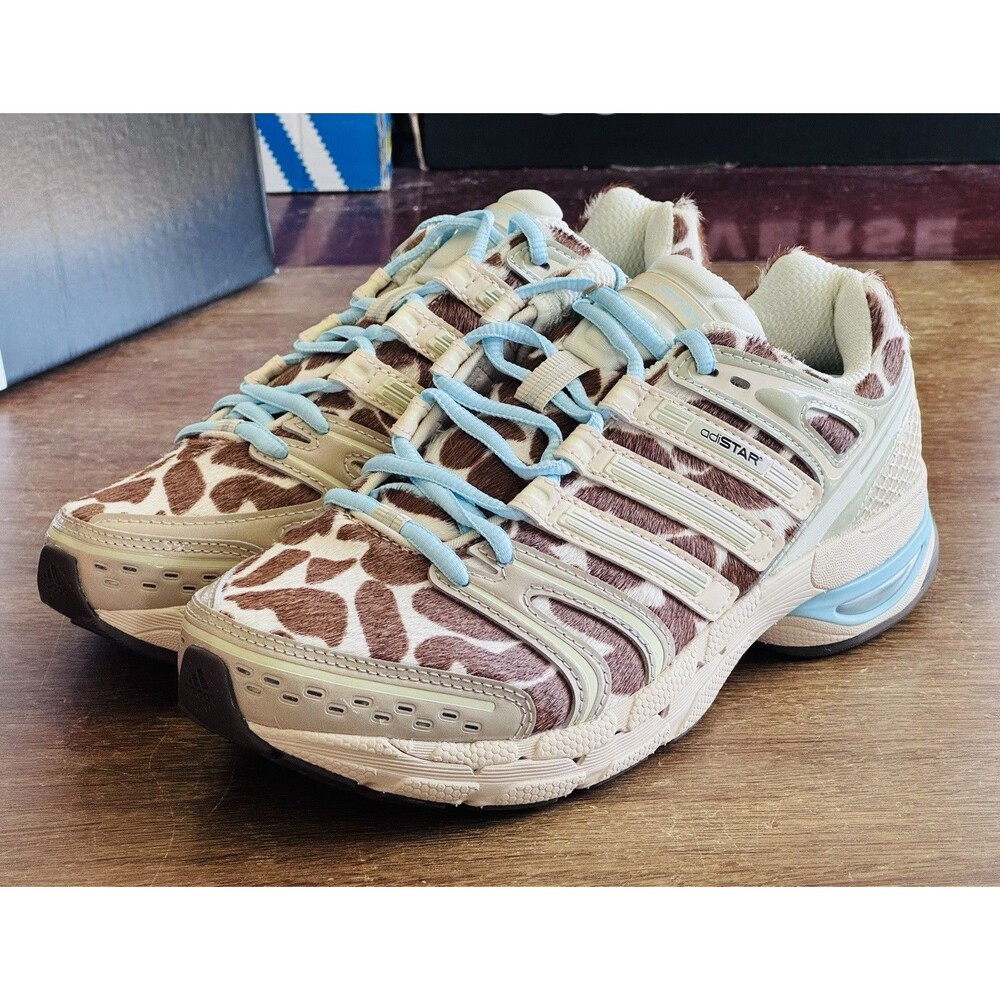 Women’s Size 6 adidas Adistar Control 5 Giraffe Print Crystal Linen KI4206 NIB